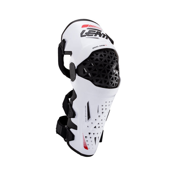 Detailed product image of Leatt, Dual Axis Pro Knee and Shin Guards in Forge Grey, Colors: Black, Forge Grey, White, Sizes: 2-2, SKU: 5024060811