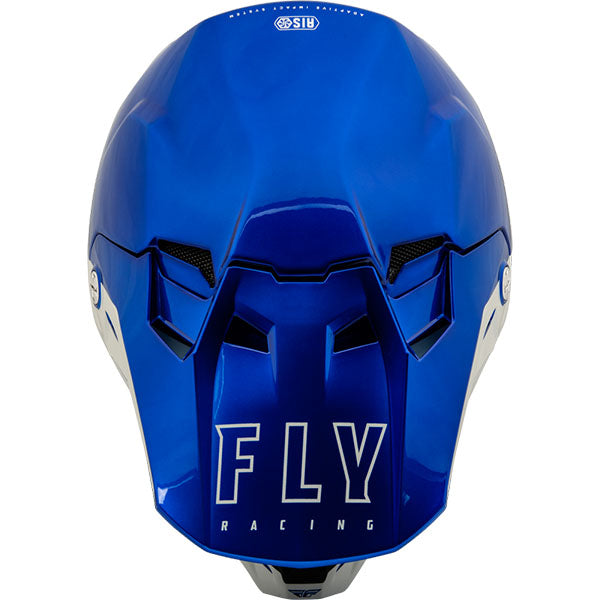 studio product photo of product in Metallic Blue / Light Gray for dirt bike, motocross, off road. SKU 73-432M.