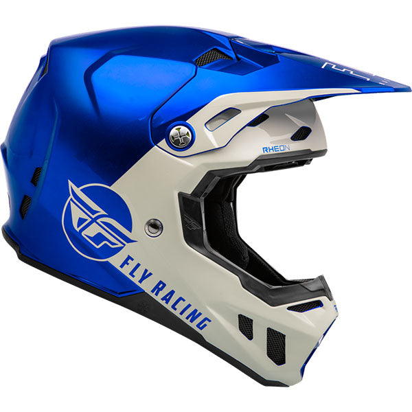 studio product photo of product in Metallic Blue / Light Gray for dirt bike, motocross, off road. SKU 73-432S.