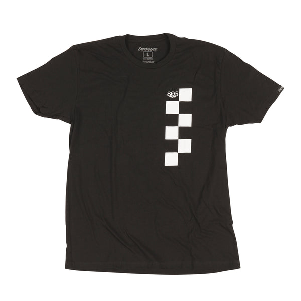 Studio photo on a white background of Fasthouse 805 Atmosphere Tee; showing tee fit, printed graphics, and crew neckline; SKU 3216640004; Sizes: S-3XL