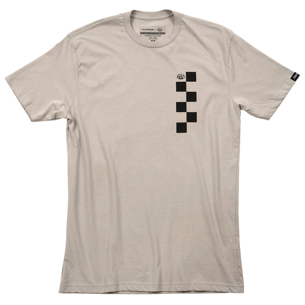 Professional studio photo of Fasthouse 805 Atmosphere Tee; showing tee fit, printed graphics, and crew neckline; SKU 3216640004; Colors: Black, White