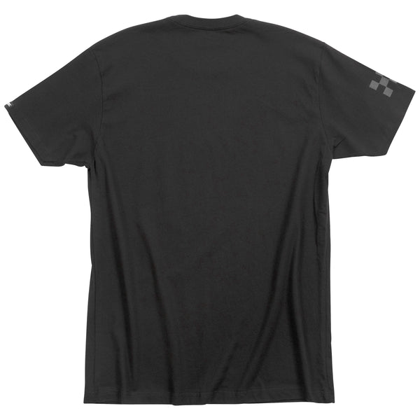 Clean studio shot of Fasthouse Coalition Tee; showing tee fit, printed graphics, and crew neckline; SKU 3214980004; Colors: Black, Military Green