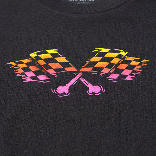 Professional studio photo of Fasthouse Sun Struck Tee (Womens); showing tee fit, printed graphics, and crew neckline; SKU 3211440574; Sizes: S-2XL
