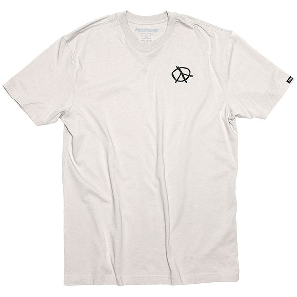 Crisp studio image on a white background of Fasthouse Utopia Tee; showing tee fit, printed graphics, and crew neckline; SKU 3211320504; Sizes: S-3XL