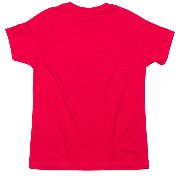 High-resolution studio image of Fasthouse Satisfaction Tee (Youth); showing tee fit, printed graphics, and crew neckline; SKU 3211310554