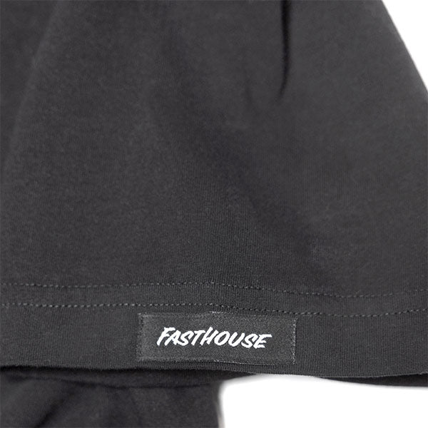 Clean studio shot of Fasthouse Krest Tee; showing tee fit, printed graphics, and crew neckline; SKU 3211290304; Colors: Vintage Gold, Black, White