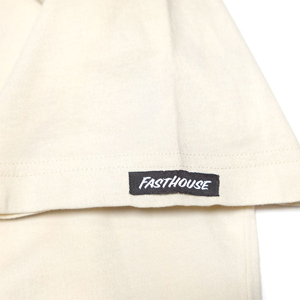Crisp studio image on a white background of Fasthouse Demolition Tee; showing tee fit, printed graphics, and crew neckline; SKU 3211380504; Sizes: S-3XL