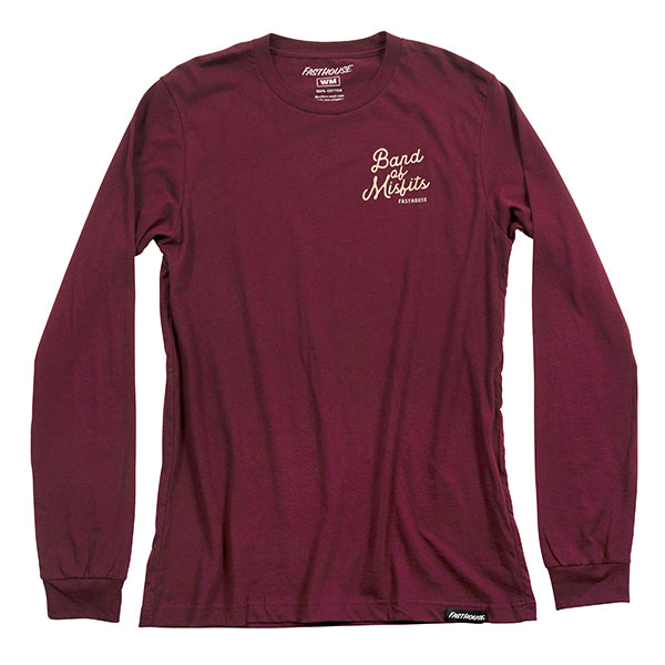 Crisp studio image on a white background of Fasthouse Revival Long Sleeve Tee (Womens); showing long-sleeve cut, printed graphics, and crew neckline