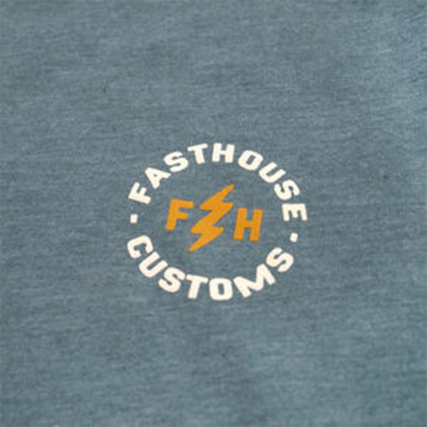Crisp studio image on a white background of Fasthouse Easy Rider Tee (Womens); showing tee fit, printed graphics, and crew neckline; SKU 3216381474
