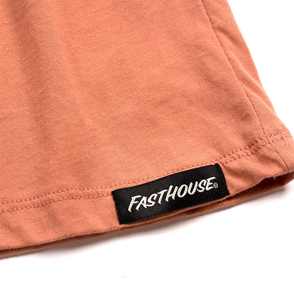 High-resolution studio image of Fasthouse Easy Rider Tee (Womens); showing tee fit, printed graphics, and crew neckline; SKU 3216381474; Sizes: S-2XL