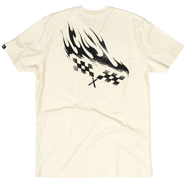 Crisp studio image on a white background of Fasthouse Sound Check Tee; showing tee fit, printed graphics, and crew neckline; SKU 3211710504; Sizes: S-3XL