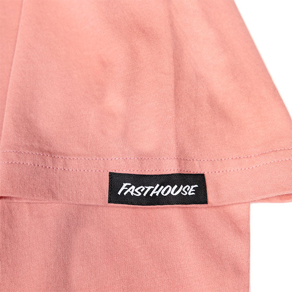 High-resolution studio image of Fasthouse Renown Tee; showing tee fit, printed graphics, and crew neckline; SKU 3211690504; Sizes: S-3XL