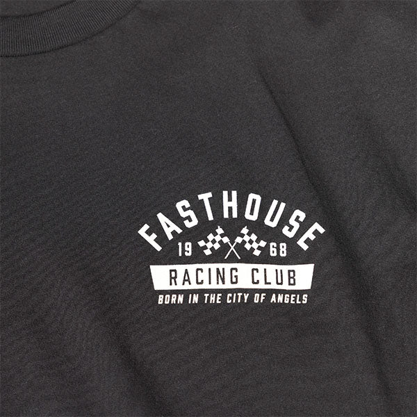 Professional studio photo of Fasthouse Acclaim Tee; showing tee fit, printed graphics, and crew neckline; SKU 3211410104; Sizes: S-3XL