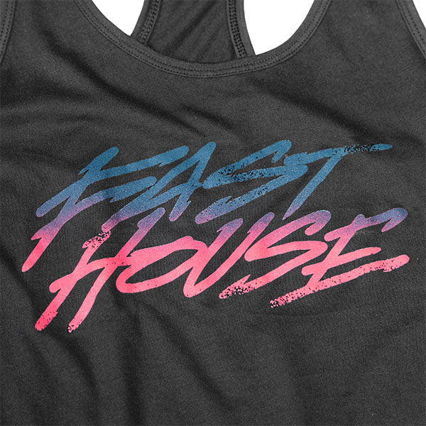 Crisp studio image on a white background of Fasthouse Sound Check Tank; showing sleeveless cut, hem shape, and printed or woven branding; SKU 32117105