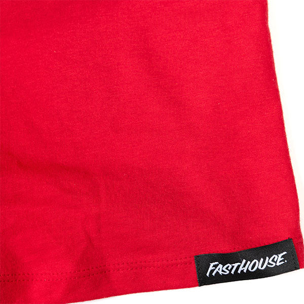 High-resolution studio image of Fasthouse Renown Tank (Womens); showing sleeveless cut, hem shape, and printed or woven branding; SKU 32116901