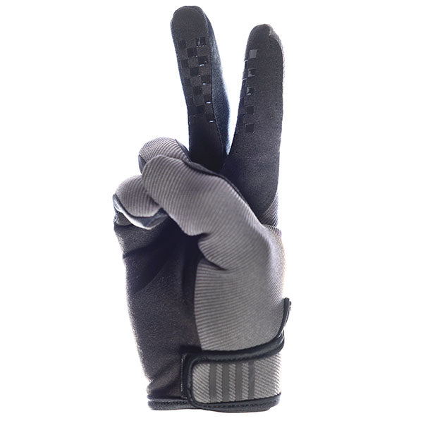 Product image of Fasthouse 0348 Carbon Eternal Glove Gray 2 motocross gloves showing fit, construction, and colorway | Available at BTO Sports - alternate view