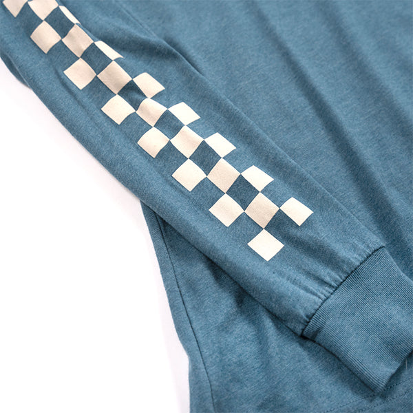 Crisp studio image on a white background of Fasthouse Easy Rider Long Sleeve Tee (Youth); showing long-sleeve cut, printed graphics, and crew neckline