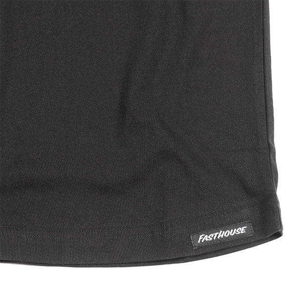 Crisp studio image on a white background of Fasthouse Axiom Tank; showing sleeveless cut, hem shape, and printed or woven branding; SKU 3217000374