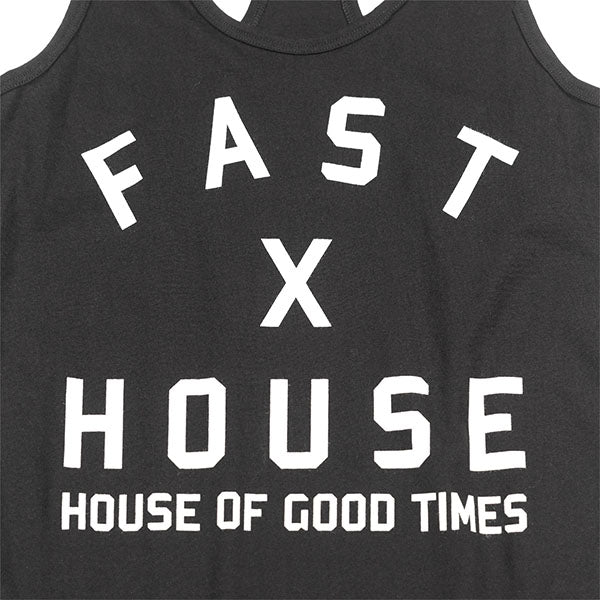 Professional studio photo of Fasthouse Axiom Tank (Womens); showing sleeveless cut, hem shape, and printed or woven branding; SKU 3217000374
