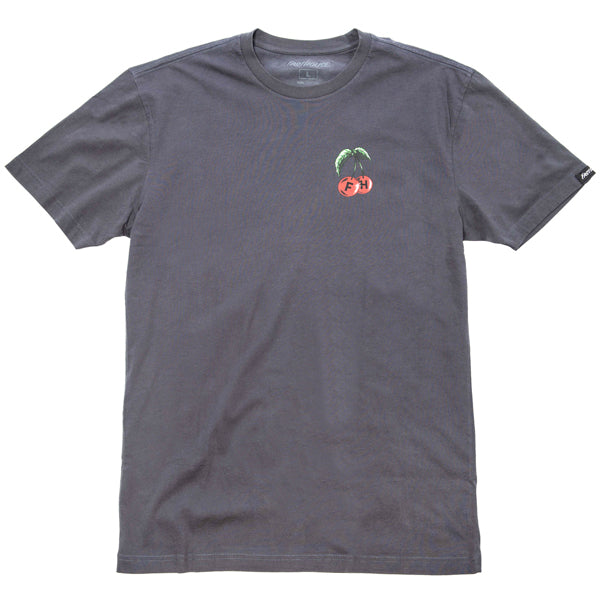 Crisp studio image on a white background of Fasthouse Ripe One Tee; showing tee fit, printed graphics, and crew neckline; SKU 3211090504; Sizes: S-3XL