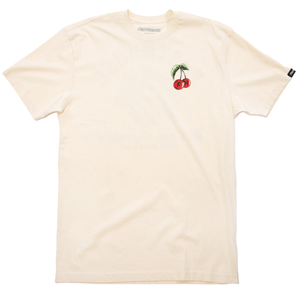 Professional studio photo of Fasthouse Ripe One Tee; showing tee fit, printed graphics, and crew neckline; SKU 3211090504; Sizes: S-3XL