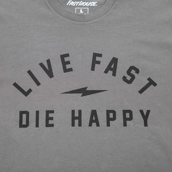 Studio photo on a white background of Fasthouse Wired Tee; showing tee fit, printed graphics, and crew neckline; SKU 3211980704; Sizes: S-3XL