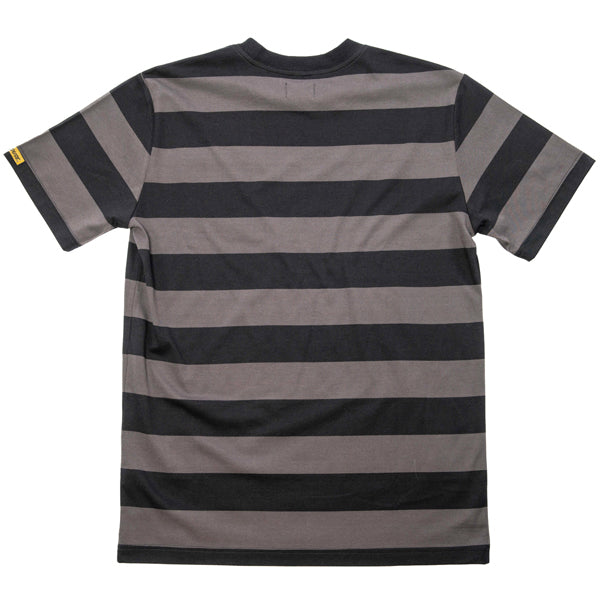 Clean studio shot of Fasthouse Rufus Yarn Dye Tee; showing tee fit, printed graphics, and crew neckline; SKU 34110105; Colors: Black; Sizes: S-3XL