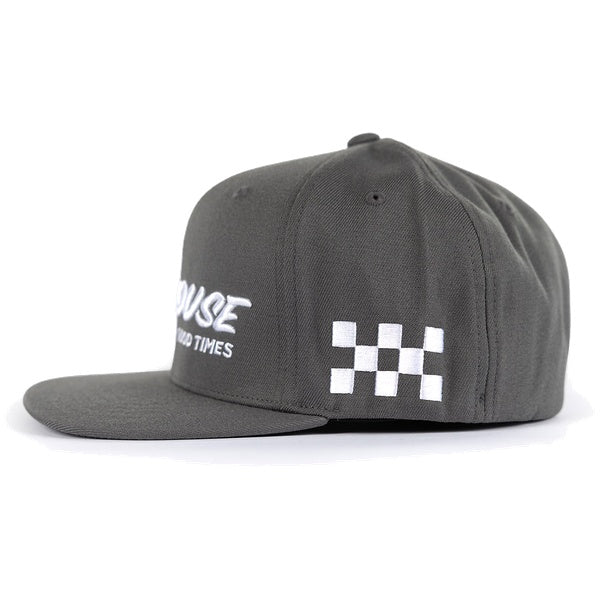 Fasthouse Clear Cut Hat in Gray, rear view