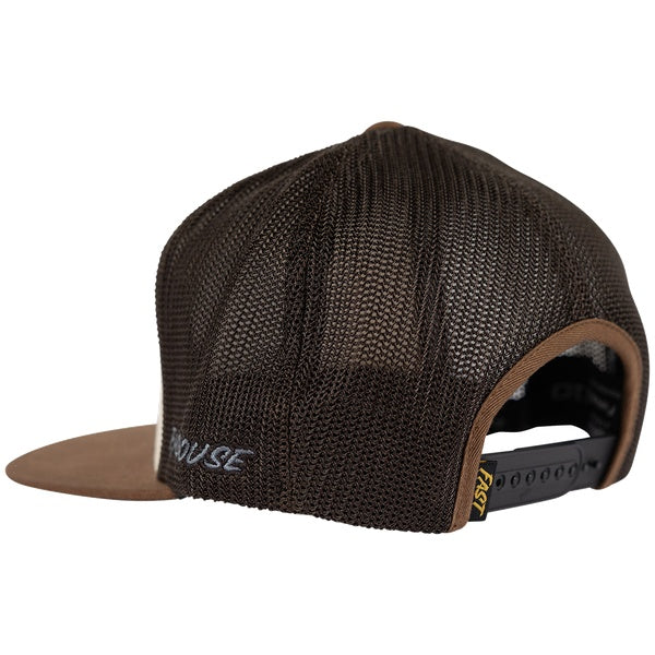 Fasthouse Squall Hat in Chalk/Brown, side view