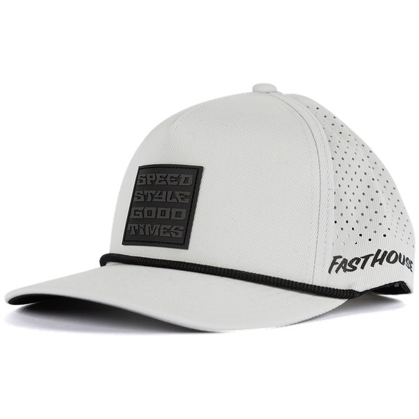 Fasthouse Pillar 110 Hat in Light Gray, front view
