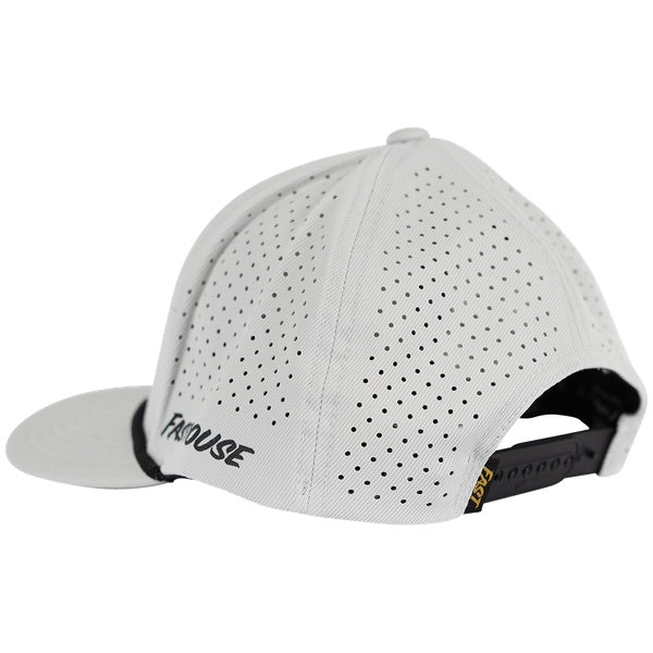 Fasthouse Pillar 110 Hat in Light Gray, side view