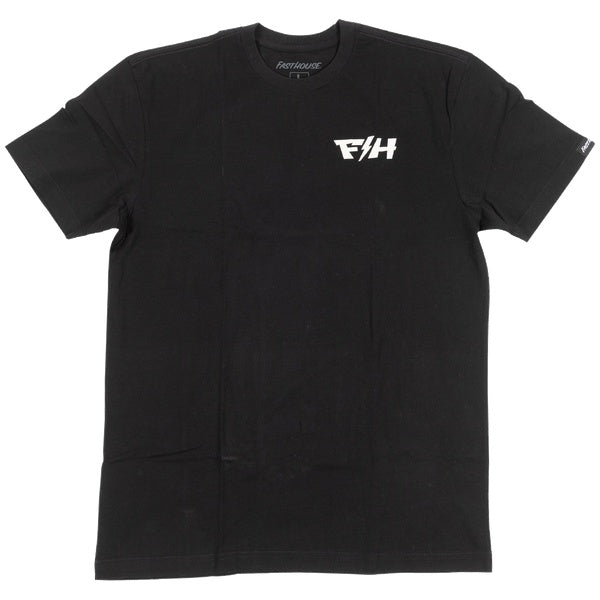 Fasthouse Pillar Tee in Black, front view
