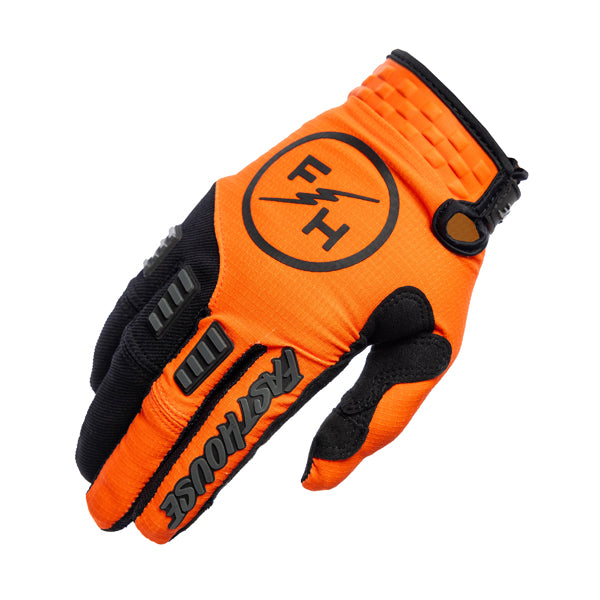 Professional studio photo of Fasthouse - Off-Road Matox Gloves; showing stitching detail and grip areas; SKU 3930408503; Sizes: XS-2XL