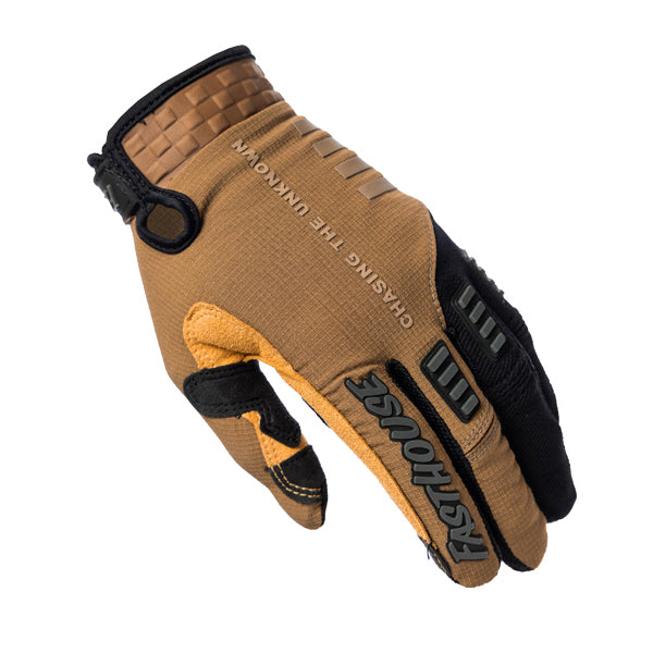 Professional studio photo of Fasthouse - Off-Road Matox Gloves; showing stitching detail and grip areas; SKU 3930408503; Sizes: XS-2XL