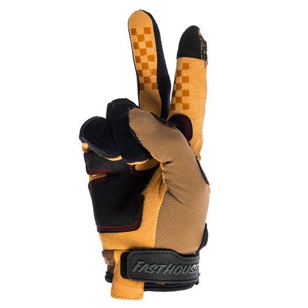 Crisp studio image on a white background of Fasthouse - Off-Road Matox Gloves; showing stitching detail and grip areas; SKU 3930408503; Sizes: XS-2XL