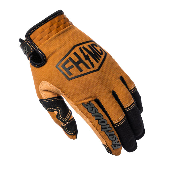 High-resolution studio image of Fasthouse - Sanguaro Bennet Gloves; showing stitching detail and grip areas; SKU 3930800503; Sizes: XS-2XL