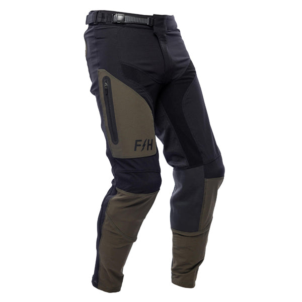 Clean studio shot of Fasthouse - Sanguaro Cargo Pants; showing panel layout, seams, and overall cut; SKU 3932800528; Colors: Black, Camel; Sizes: 28-40