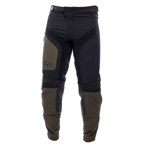 Studio photo on a white background of Fasthouse - Sanguaro Cargo Pants; showing panel layout, seams, and overall cut; SKU 3932800528; Colors: Black, Camel