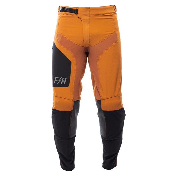 High-resolution studio image of Fasthouse - Sanguaro Cargo Pants; showing panel layout, seams, and overall cut; SKU 3932800528; Colors: Black, Camel