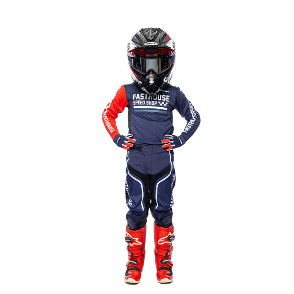 High-resolution studio image of Fasthouse - Grindhouse Hudson Jersey, Pant Combo (Youth); SKU 1758212507