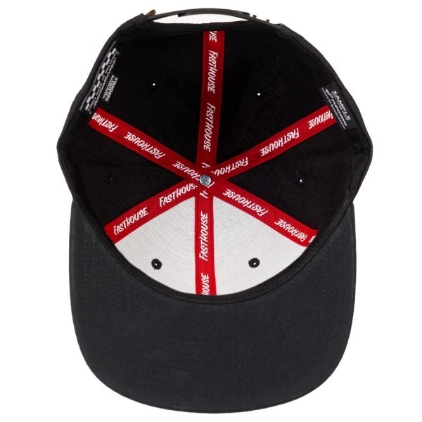 Fasthouse - Enterprise Hat (Youth) casual hat in Black alternate product view 4 sku 3210495050 - alternate view