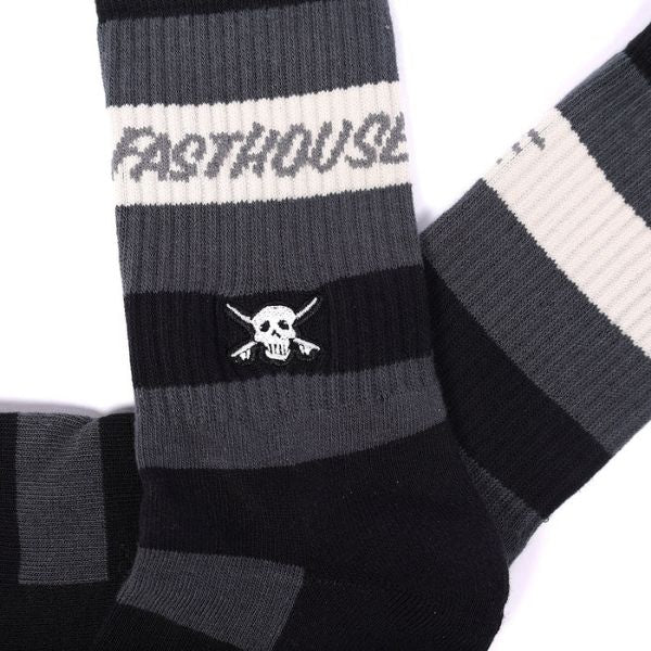 Fasthouse - Jam Crew Socks (Youth) casual socks in Black alternate product view 2 sku 3210515750 - alternate view