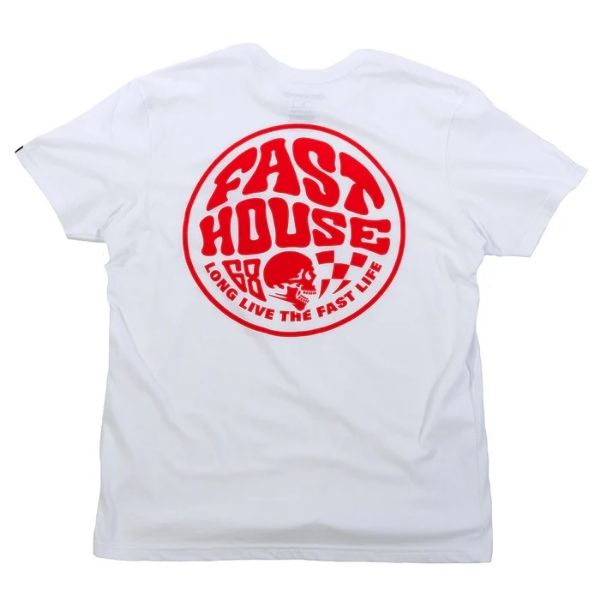 Fasthouse - Waxed Tee casual t-shirt in White alternate product view 3 sku 3211100504