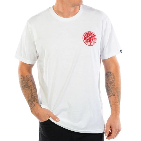 Fasthouse - Waxed Tee casual t-shirt in White alternate product view 5 sku 3211100504
