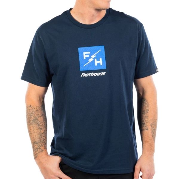Fasthouse - Echo Tee casual t-shirt in Navy alternate product view 5 sku 3211140504