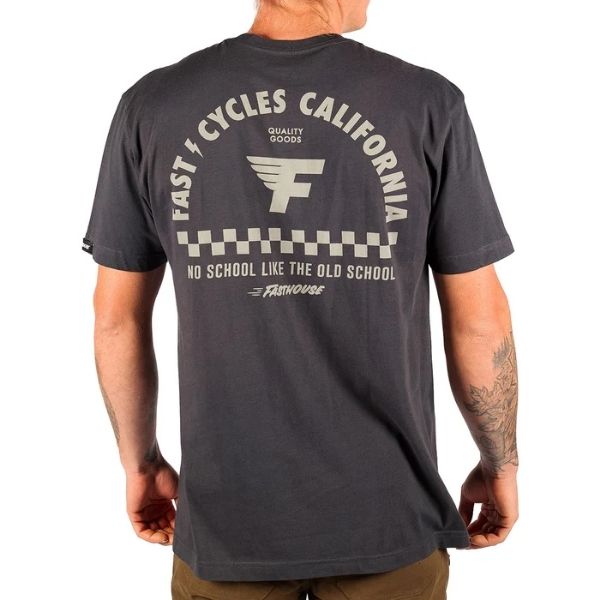 Fasthouse - Fast Cycles Tee casual t-shirt in Black alternate product view 15 sku 3211160204