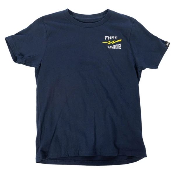 Fasthouse - Team Tee (Youth) casual t-shirt in Navy alternate product view 2 sku 3211170254