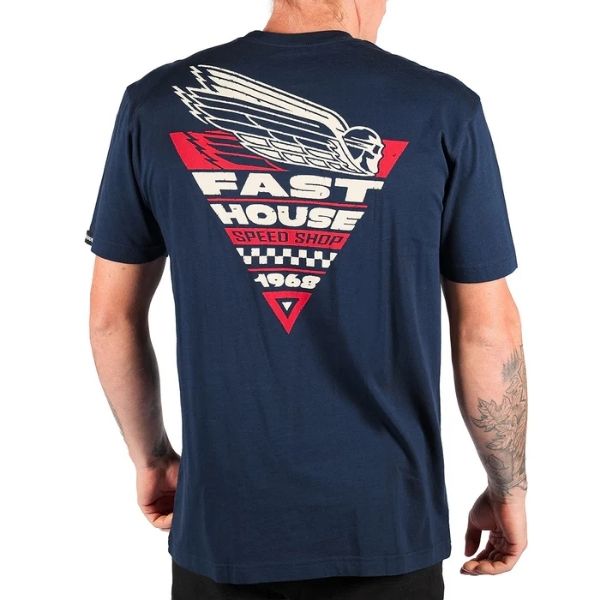 Fasthouse - Flyer Tee casual t-shirt in Navy alternate product view 2 sku 3211260204