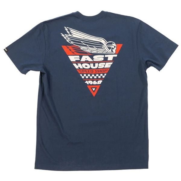 Fasthouse - Flyer Tee casual t-shirt in Navy alternate product view 4 sku 3211260204