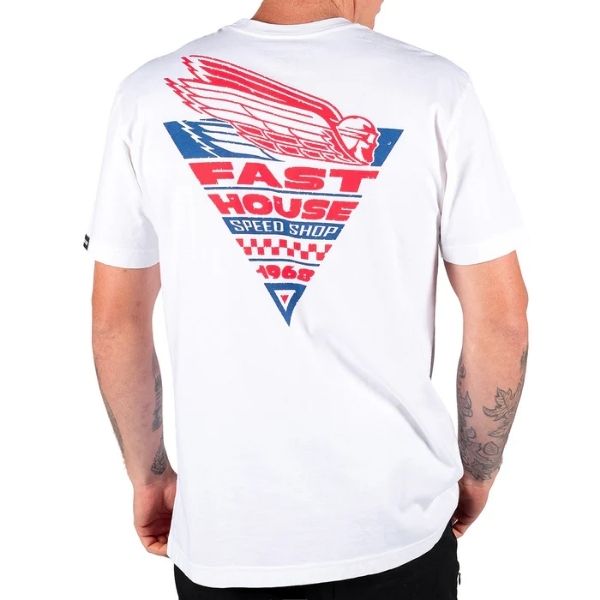 Fasthouse - Flyer Tee casual t-shirt in White alternate product view 14 sku 3211260204